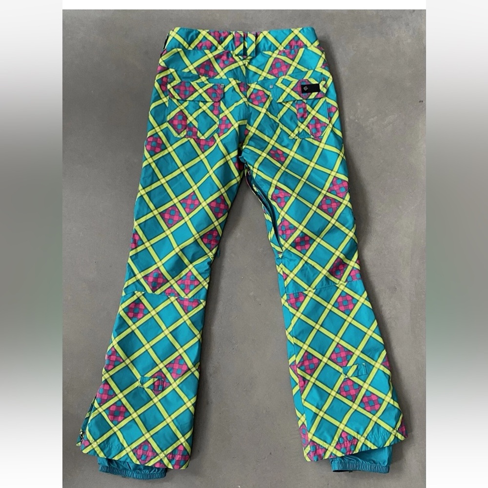 Colorful Geometric Snow Pants
